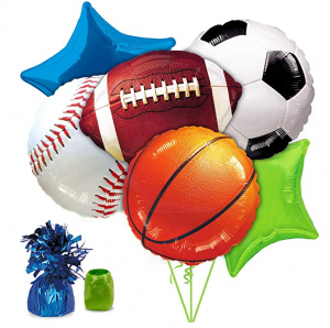 Sports Themed Birthday Party Balloons